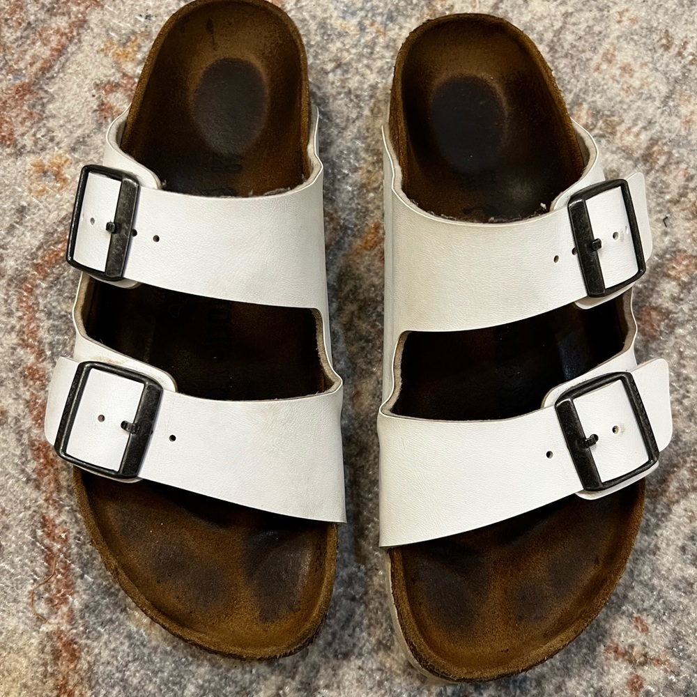 White Birkenstocks size 40